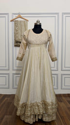 COSMO SILK BASED DOUBLE LAYER ANARKALI