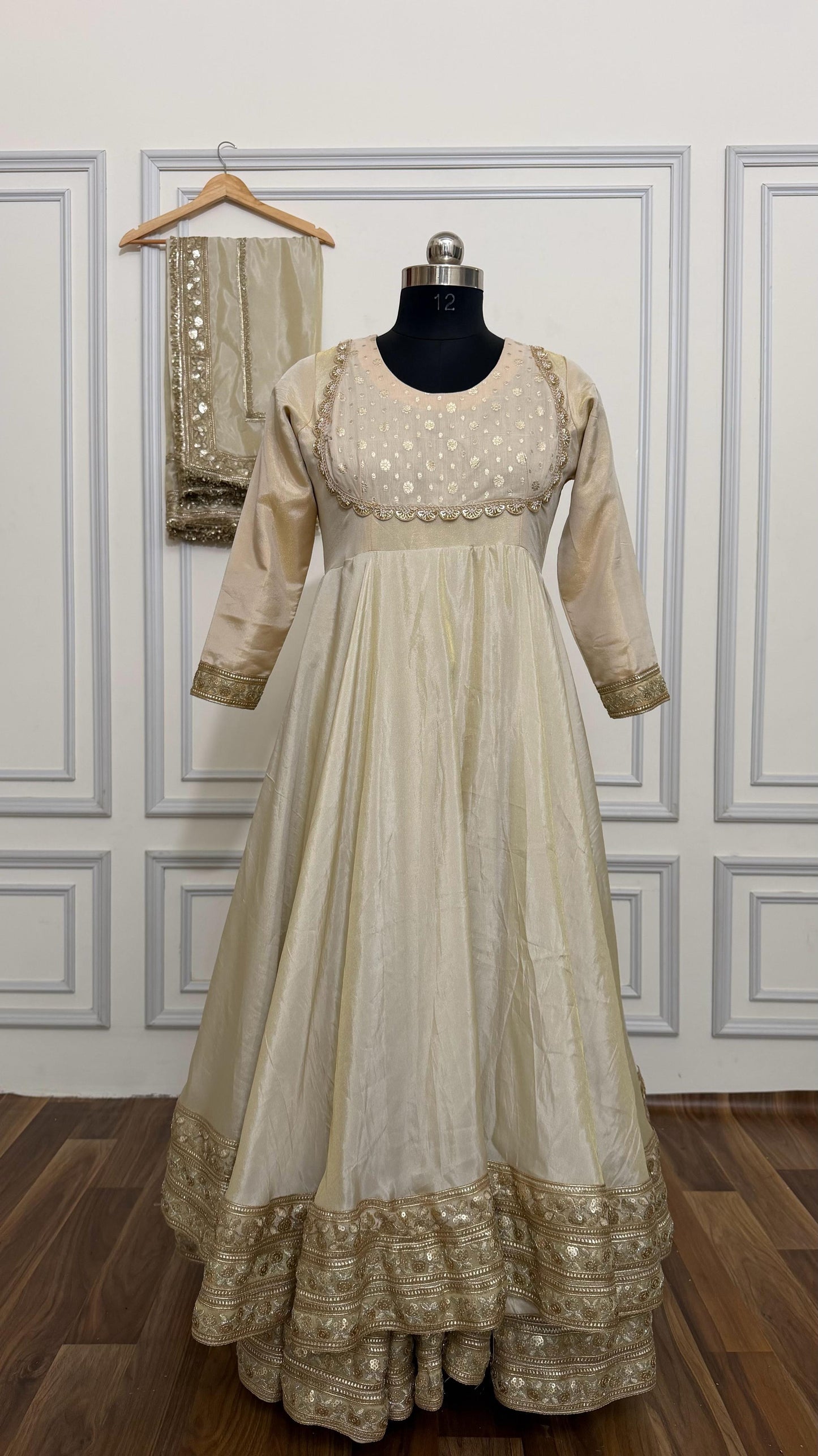 COSMO SILK BASED DOUBLE LAYER ANARKALI