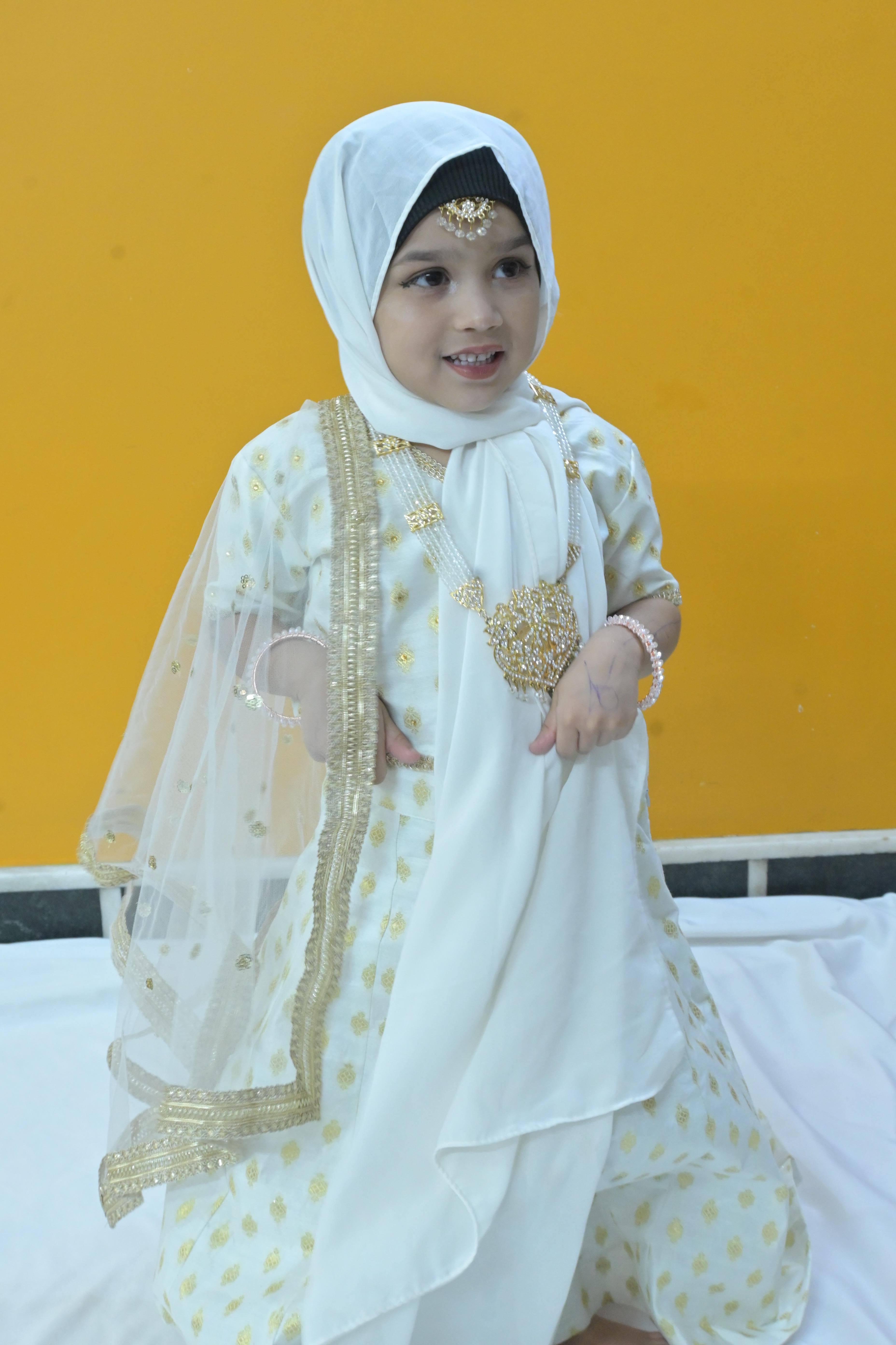 Off white lahenga for little princess