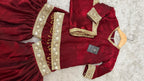 DARK REDDISH MAROON SHADE LITTLE PRINCESS GHARARA
