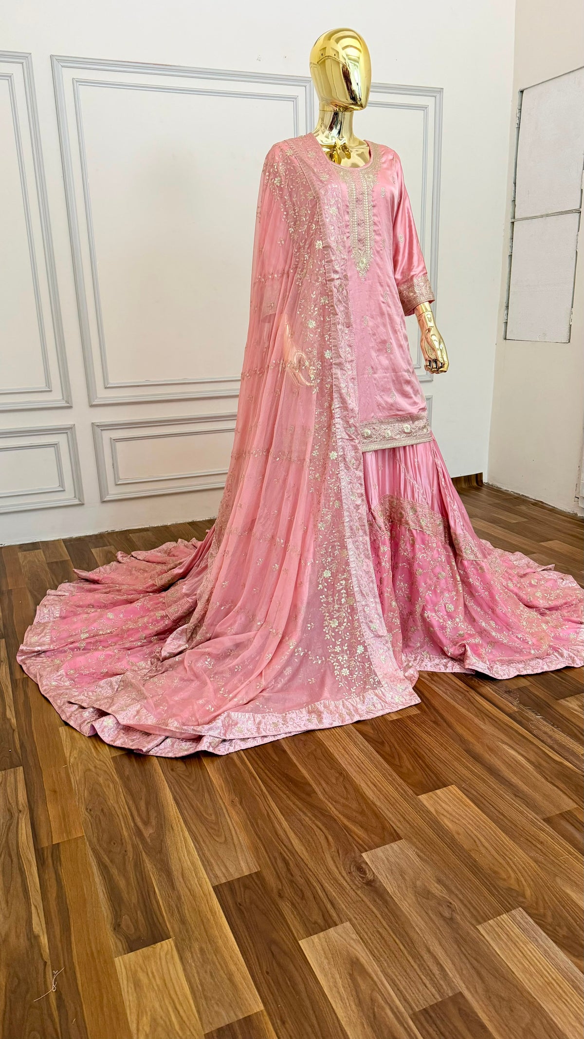 LIGHT BABY PINK FARSHI