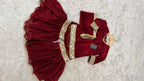 DARK REDDISH MAROON SHADE LITTLE PRINCESS GHARARA