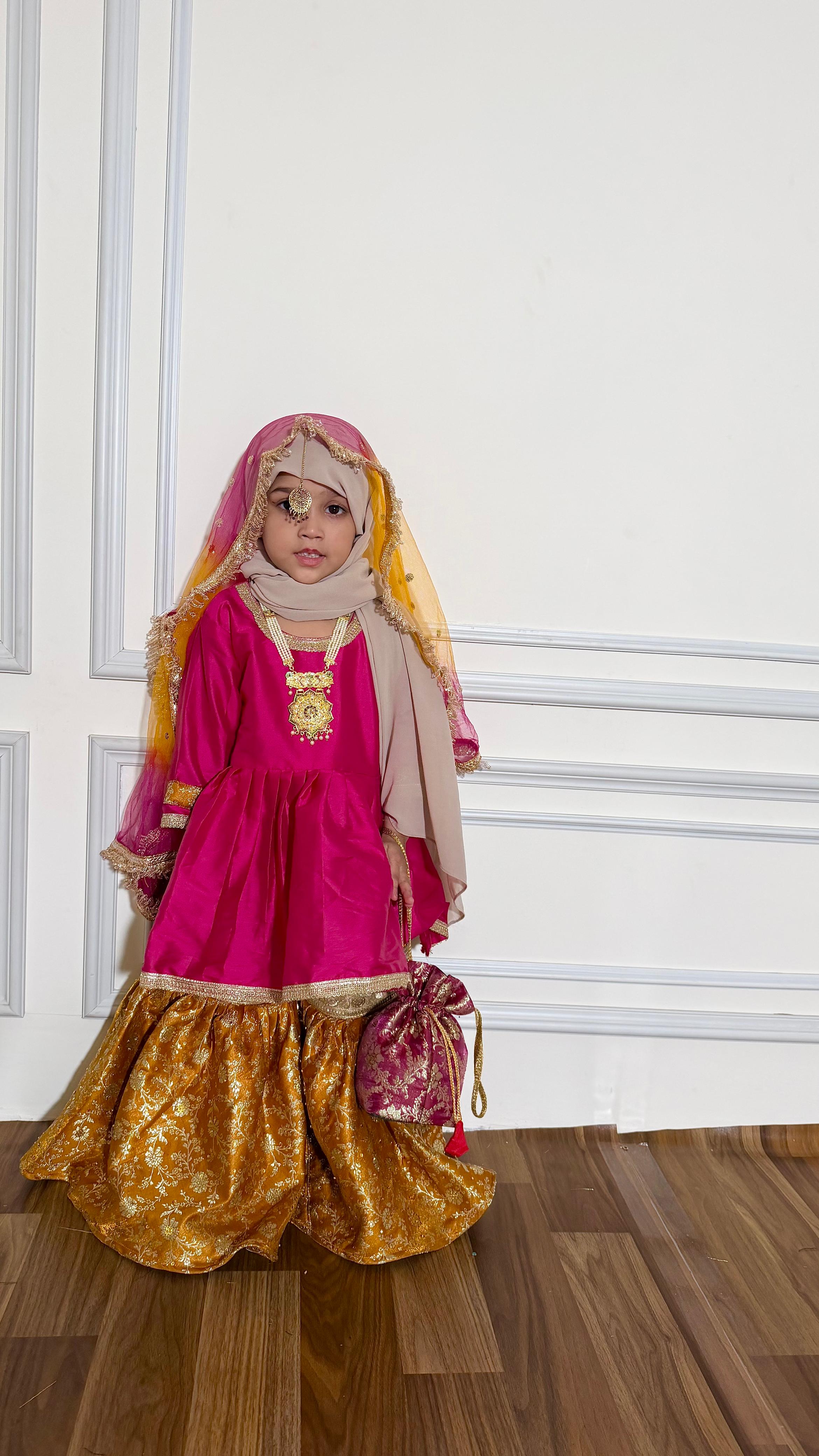 Little princess frock and gharara