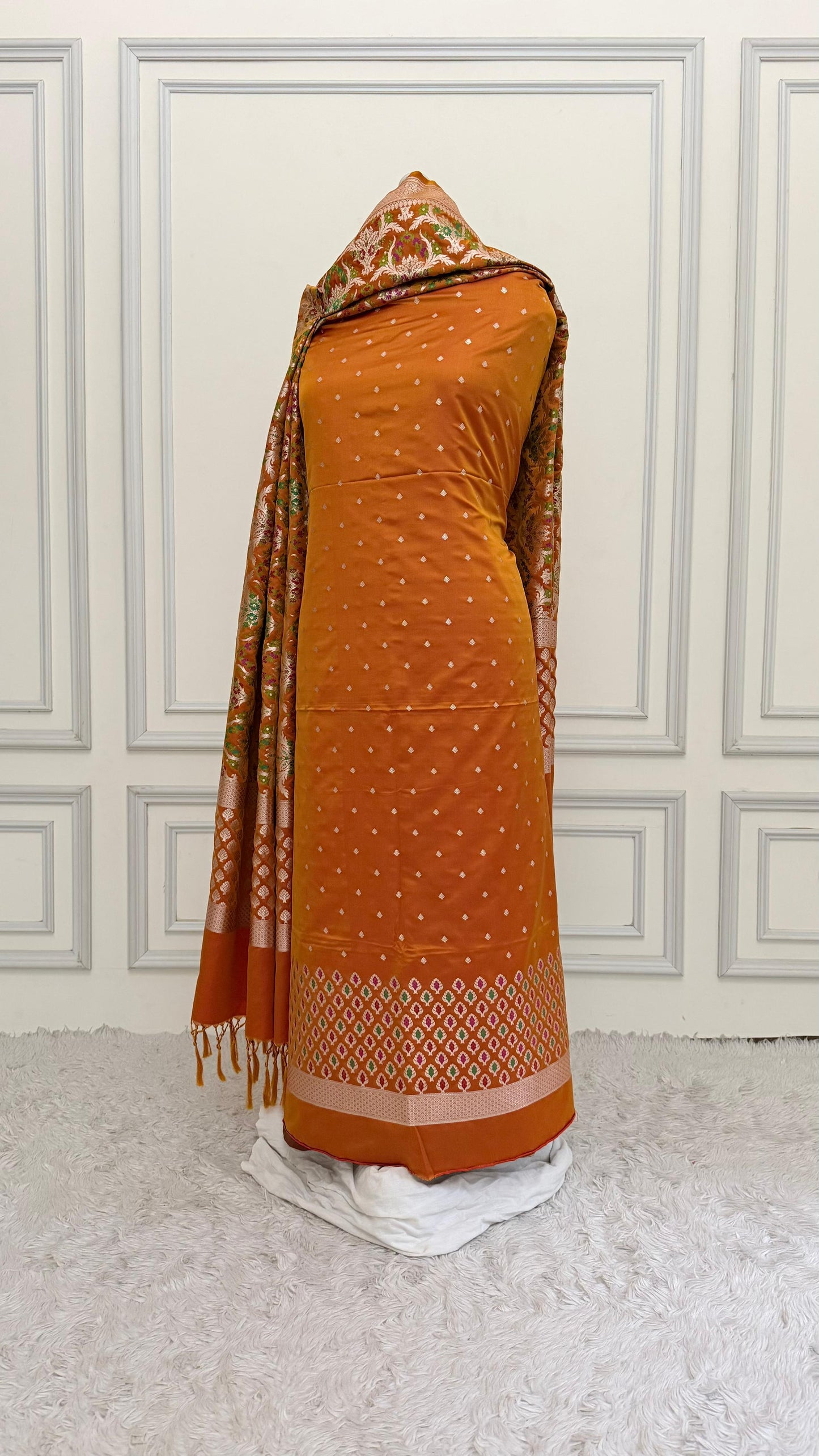 PASTLE MUSTARD MEENEDAR 3 PIECE SUIT