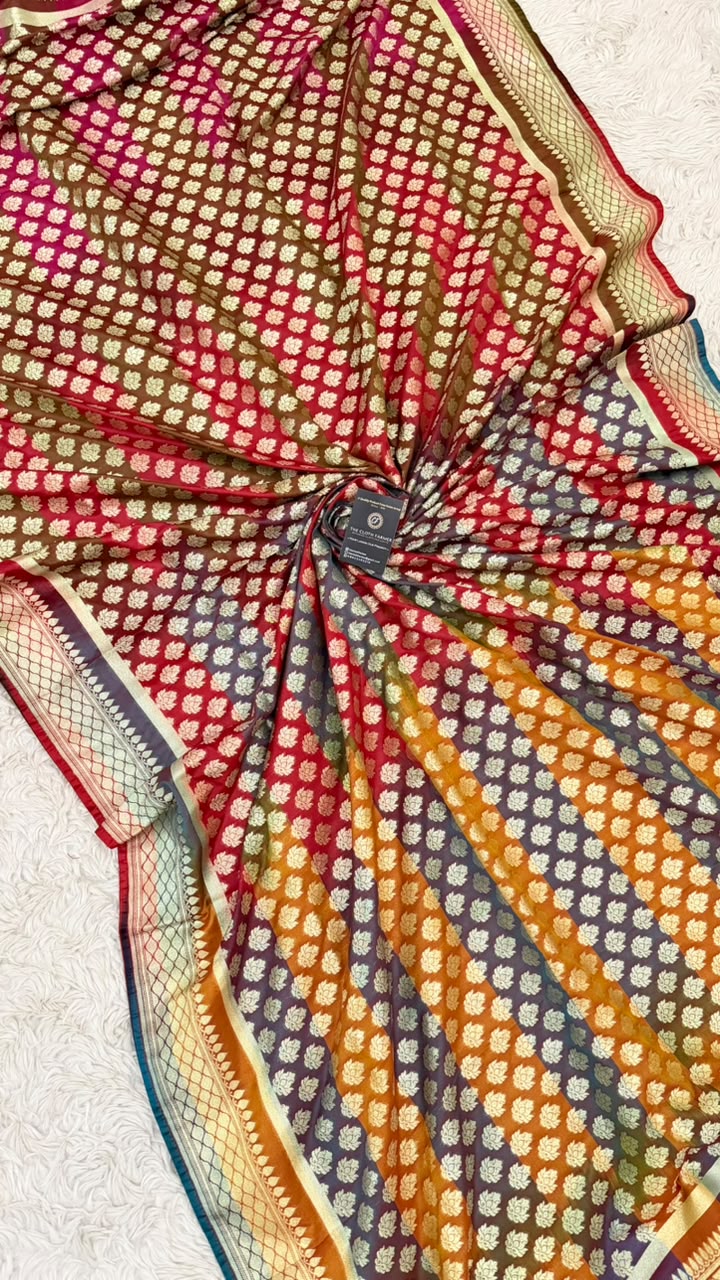 MASHRU SILK MULTI COLOR DUPATTA
