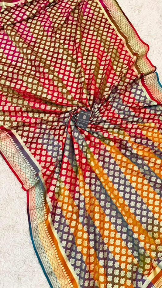 MASHRU SILK MULTI COLOR DUPATTA