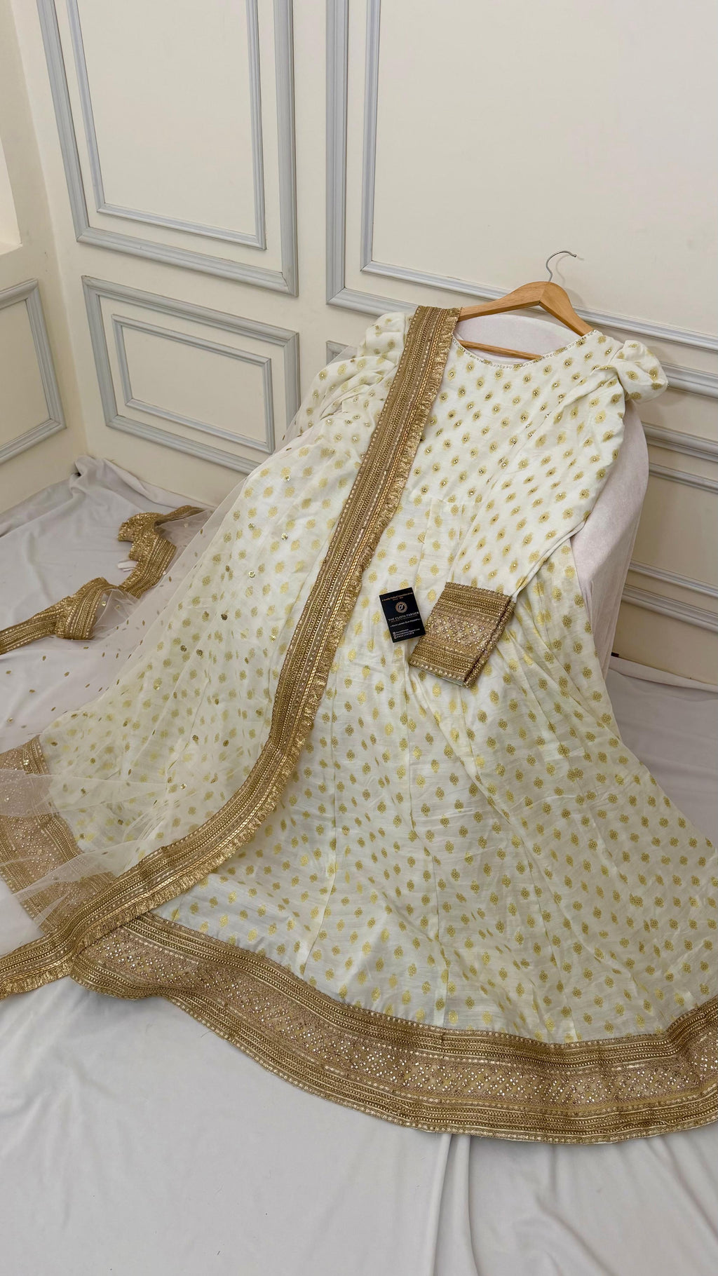 OFF WHITE  ANARKALI SUIT