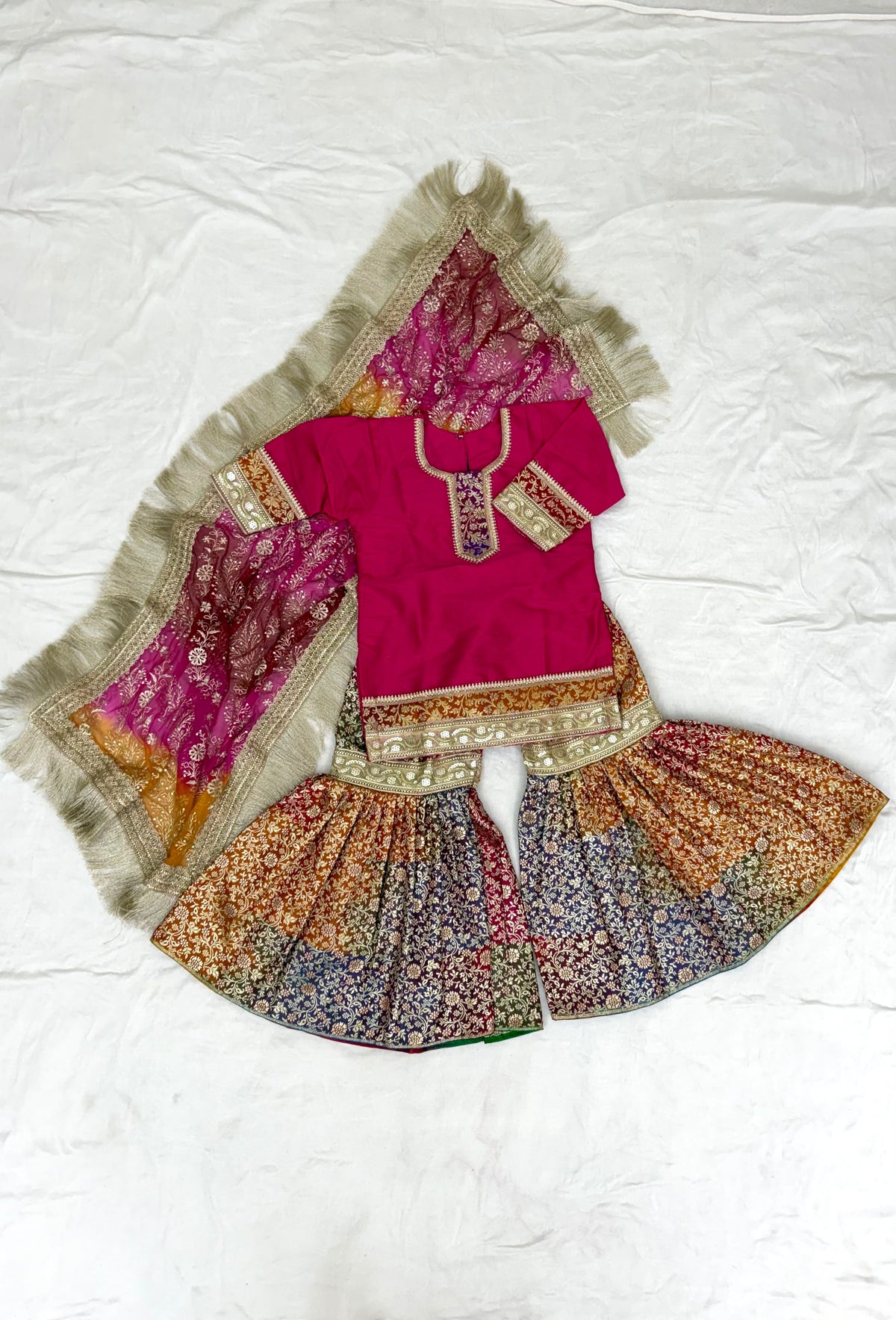 RANI TOP RAINBOW GHARARA