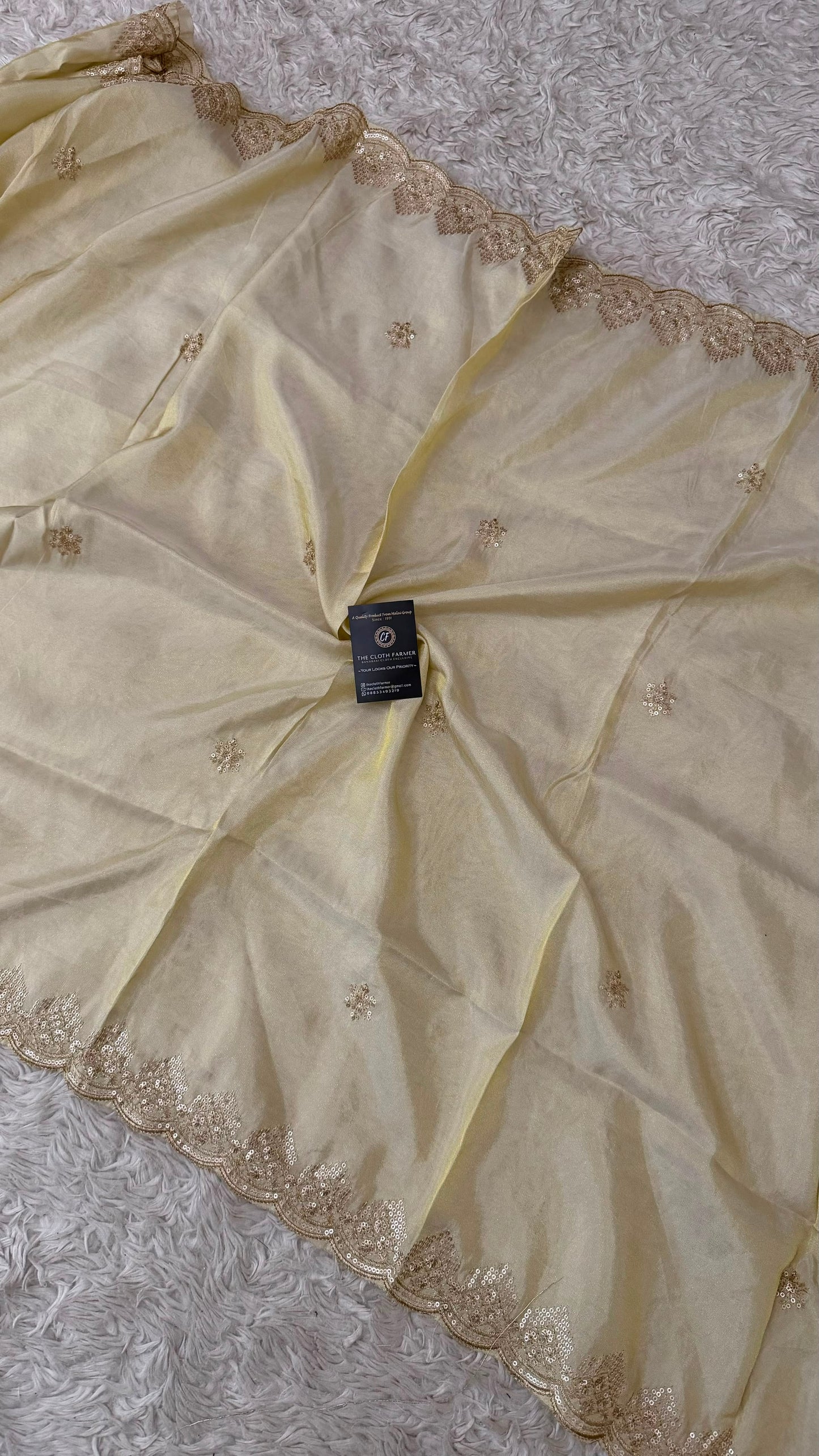 DYEABLE COSMO SILK DUPATTA