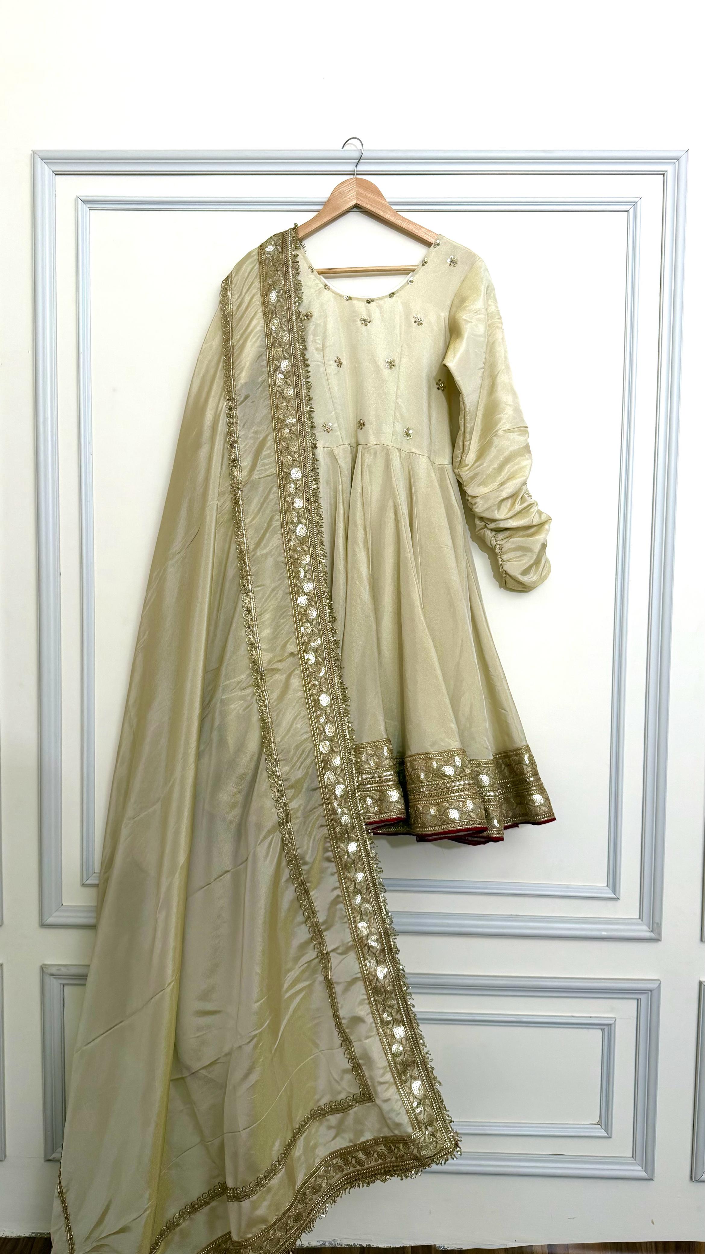 COSMO SILK BASED SHARARA ANARKALI