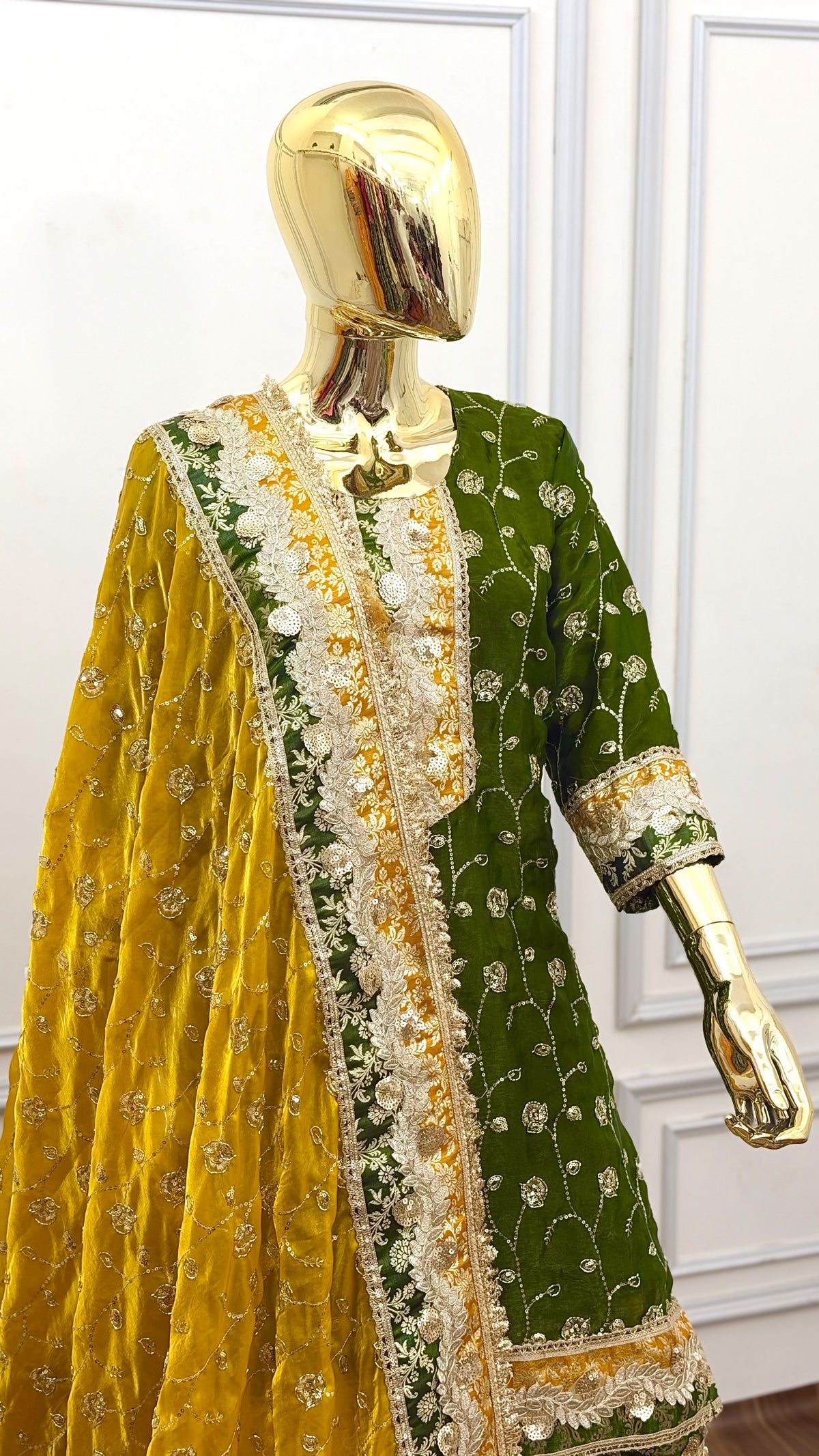 MEHENDI MUSTARD RAMPURI GHARARA