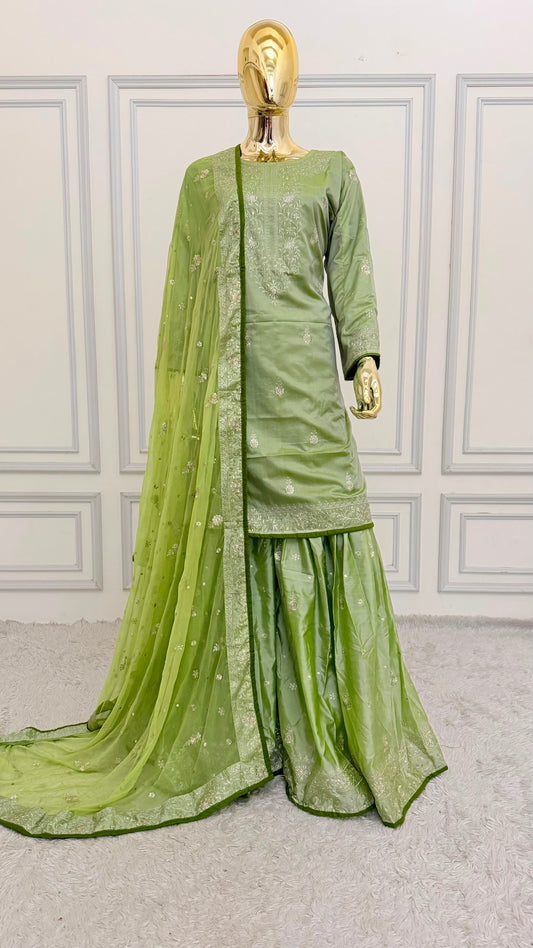 PASTLE PISTA GIRLISH GHARARA