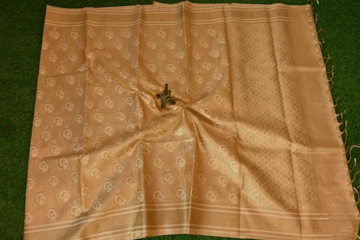 TISSUE SILK SPHERICAL DESIGN SAREE