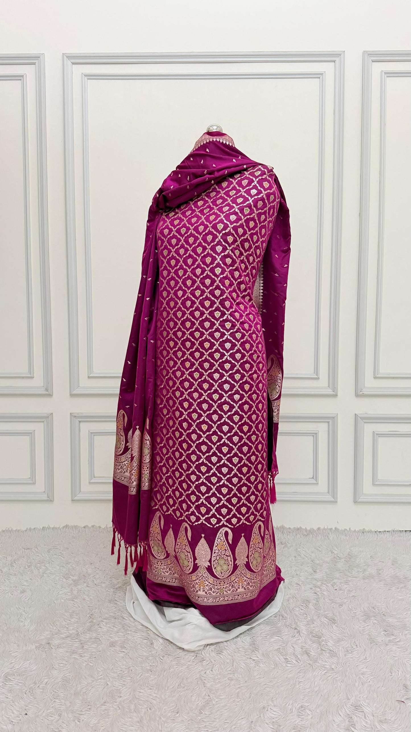 WINE COLOR MEENEDAR 3 PIECE SUIT