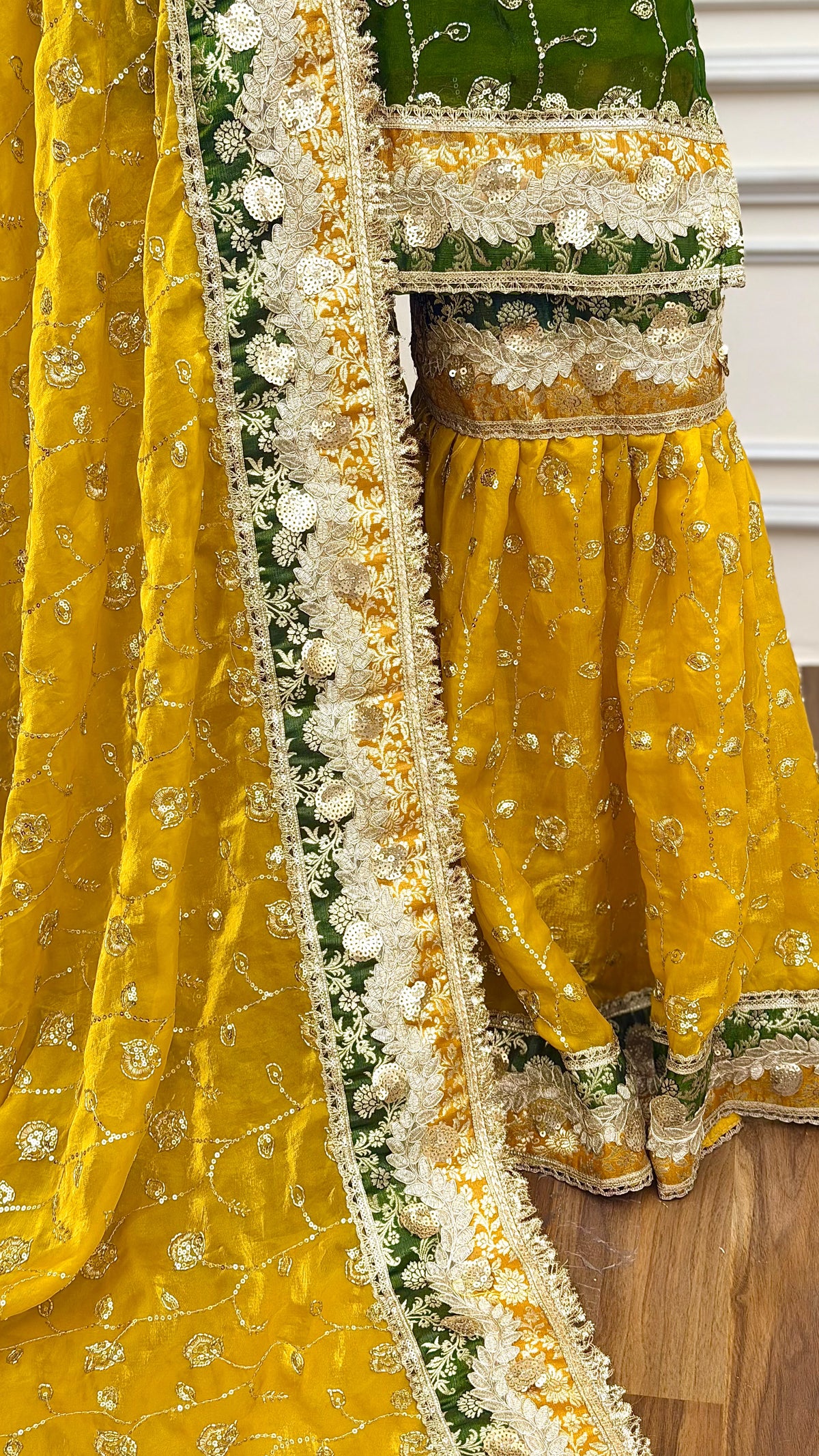 MEHENDI MUSTARD RAMPURI GHARARA