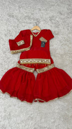 RED SHADE LITTLE PRINCESS GHARARA
