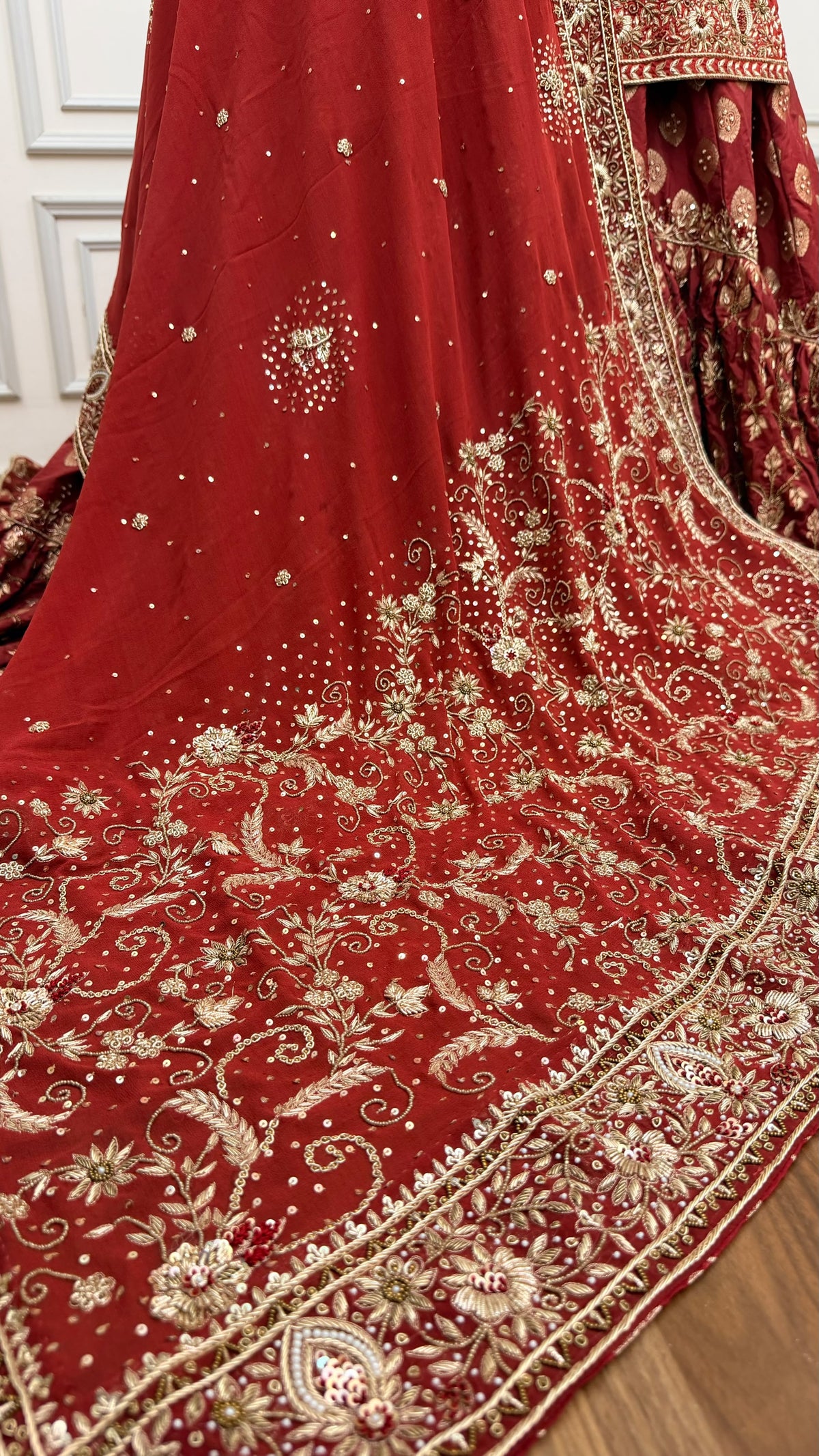 MAROON SIGNATURE BRIDAL FARSHI