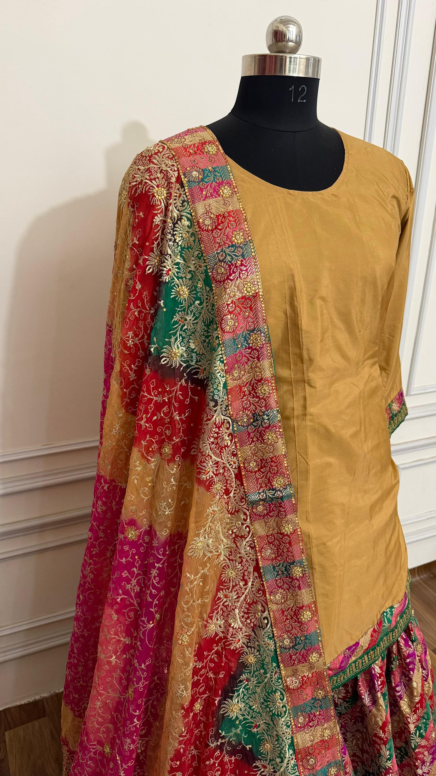 MULTI STRIPE CHATAPATI GHARARA