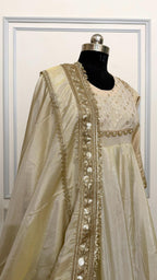 COSMO SILK BASED DOUBLE LAYER ANARKALI