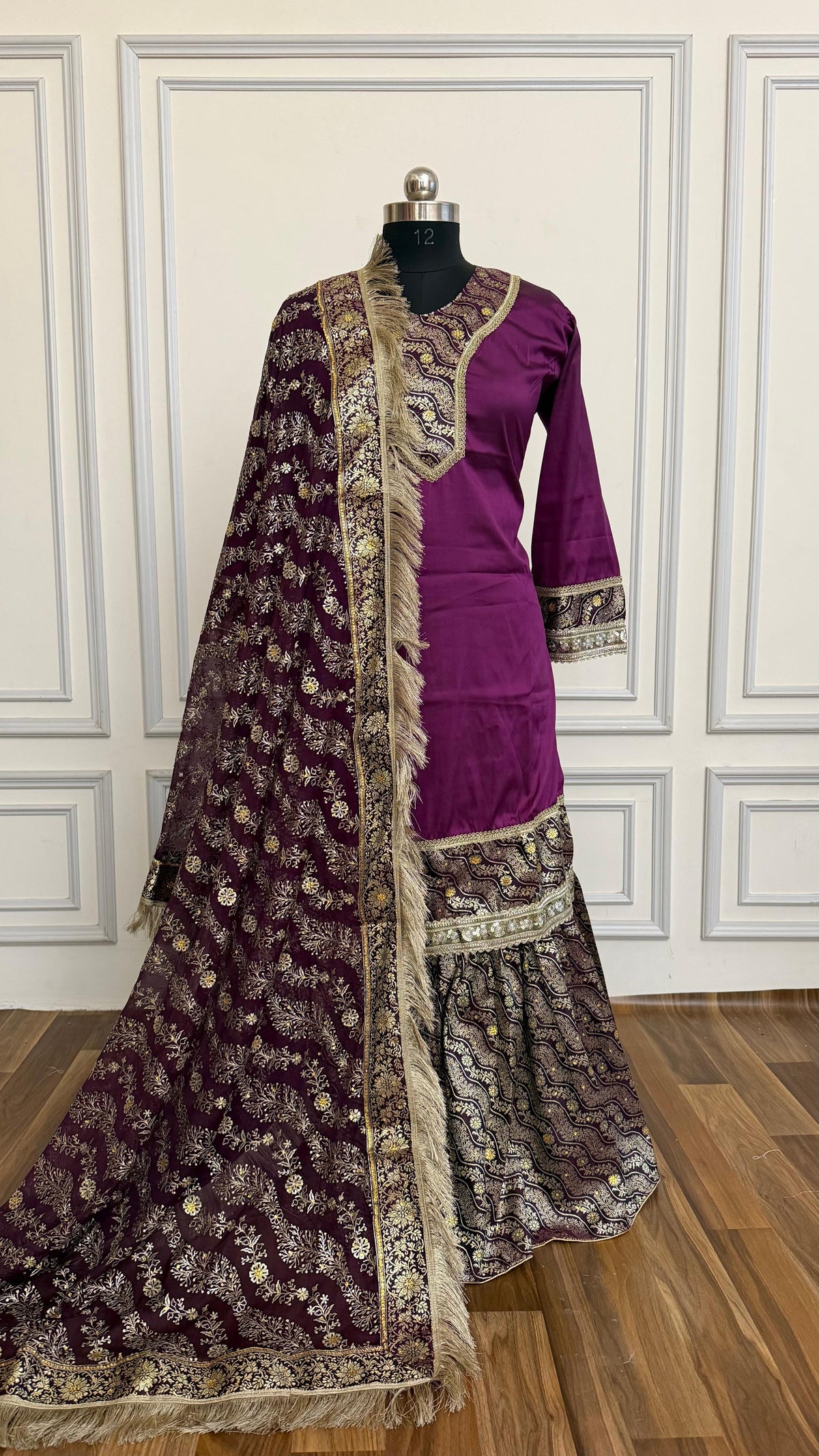 DARK PURPLE GHARARA