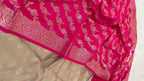 RANI PINK CONTRAST COTTON SILK 3 PIECE SUIT