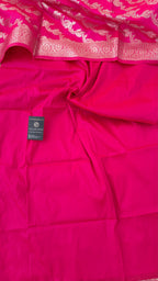 RANI PINK CONTRAST COTTON SILK 3 PIECE SUIT