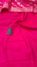 RANI PINK CONTRAST COTTON SILK 3 PIECE SUIT